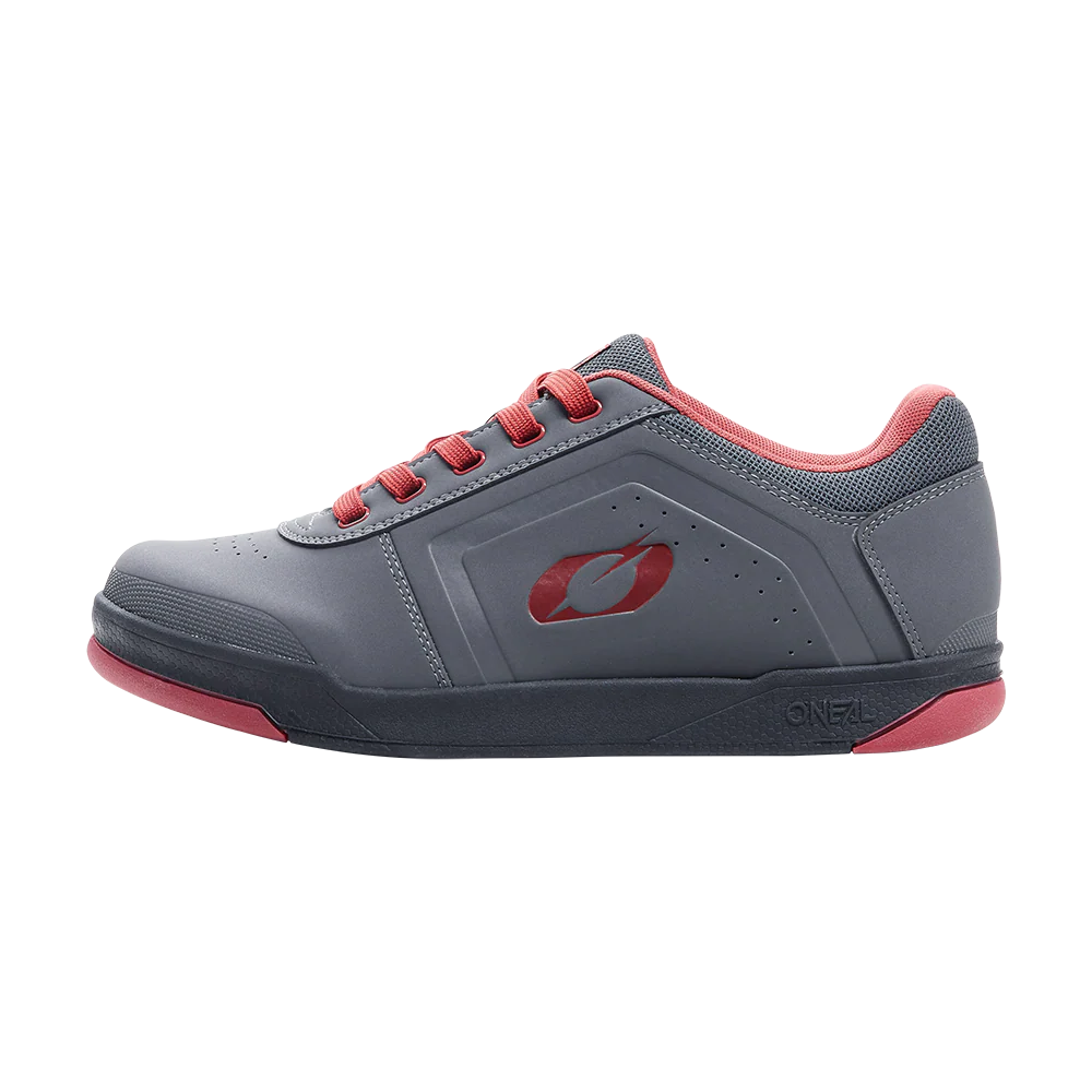 Chaussures VTT O'NEAL PINNED FLAT Gris/Rouge - Image 2
