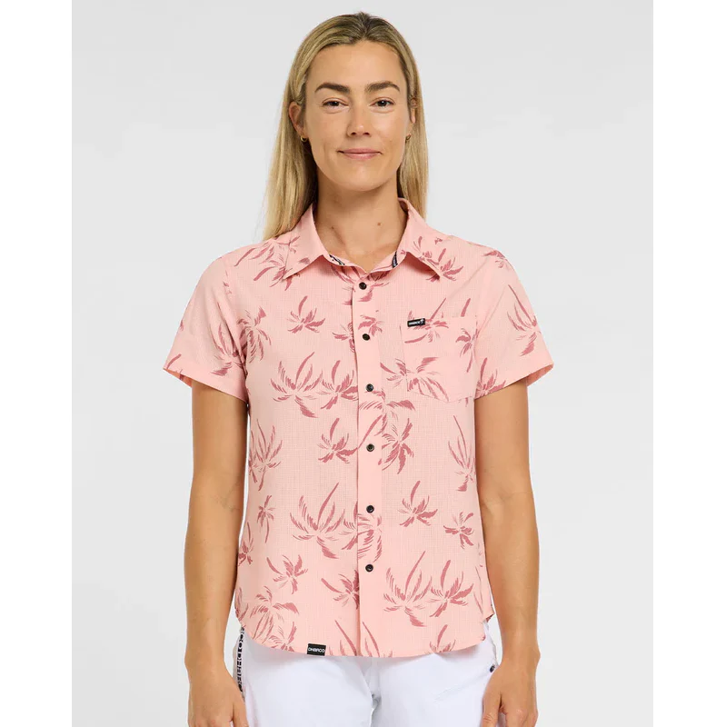 Chemise Technique DHARCO TECH PARTY PINK PALM Femme Rose
