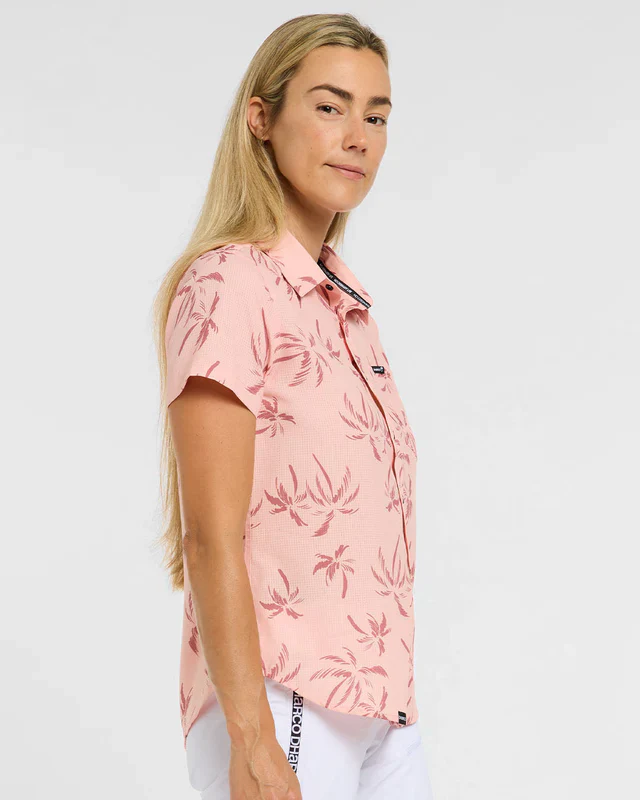 Chemise Technique DHARCO TECH PARTY PINK PALM Femme Rose - Image 3