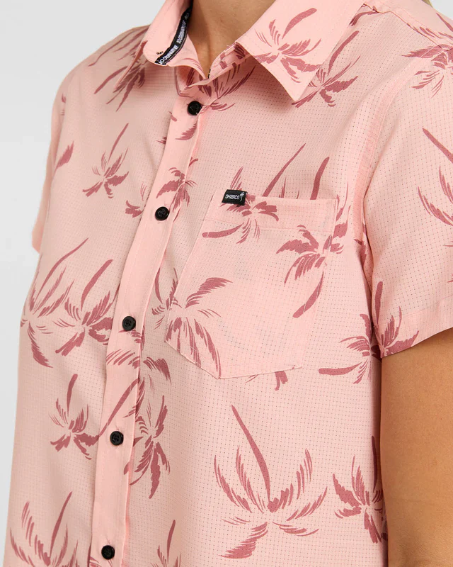 Chemise Technique DHARCO TECH PARTY PINK PALM Femme Rose - Image 5
