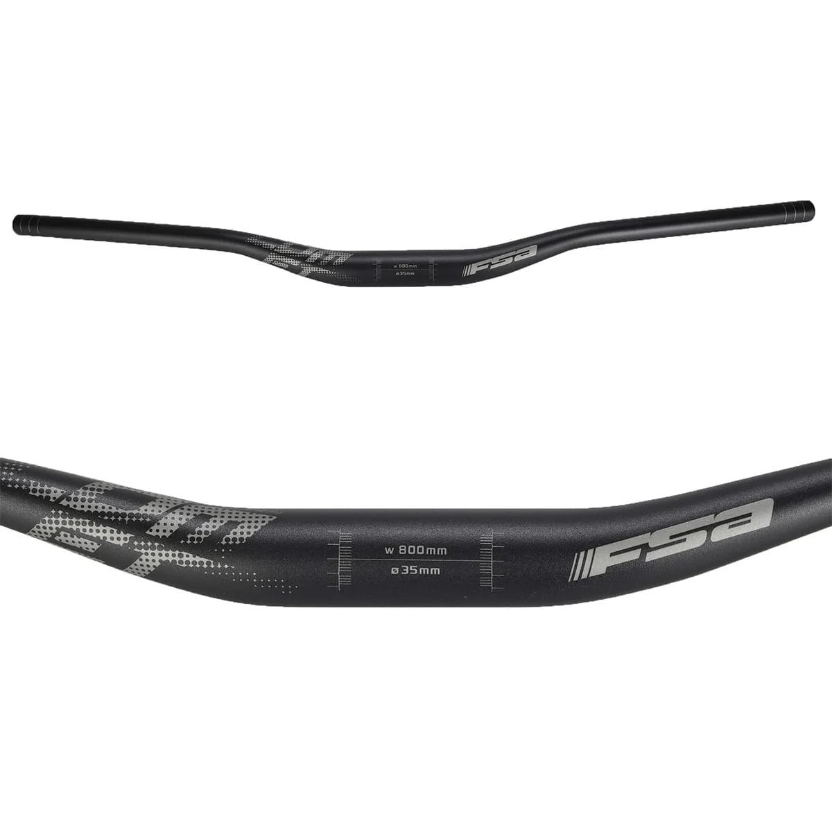 Cintre FSA COMET Aluminium Rise 25mm 35/800mm Noir - Image 2