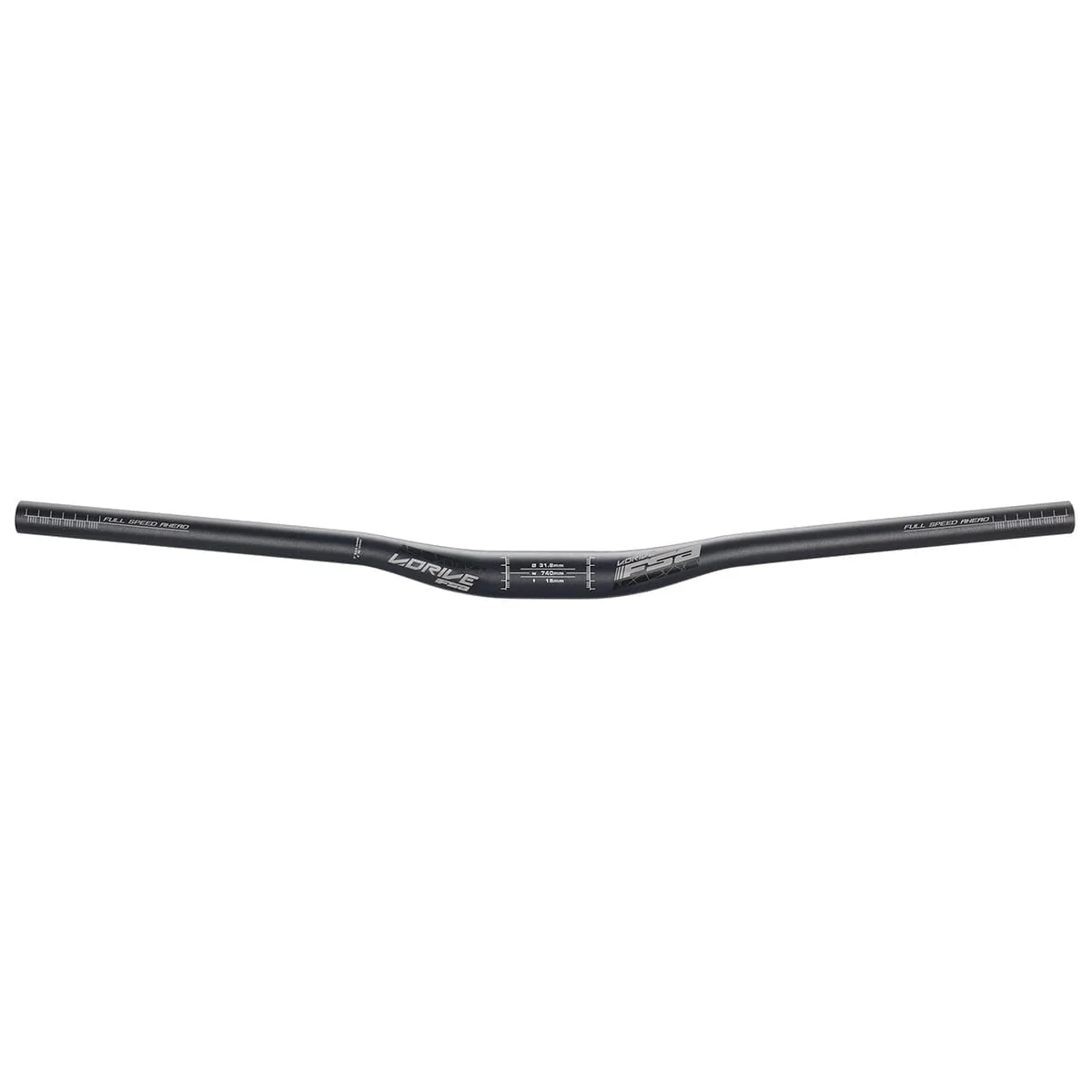 Cintre FSA V-Drive Aluminium Rise 15mm 31.8/740mm Noir