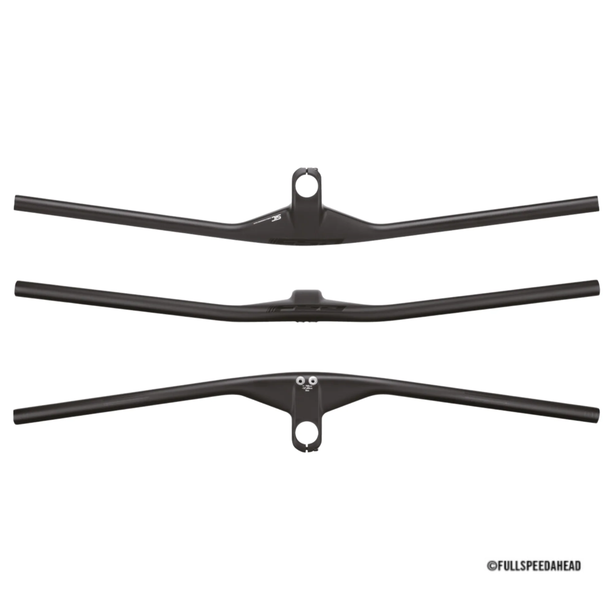 Cintre intégré FSA NS SIC Carbone Plat 80mm x 780mm Carbone