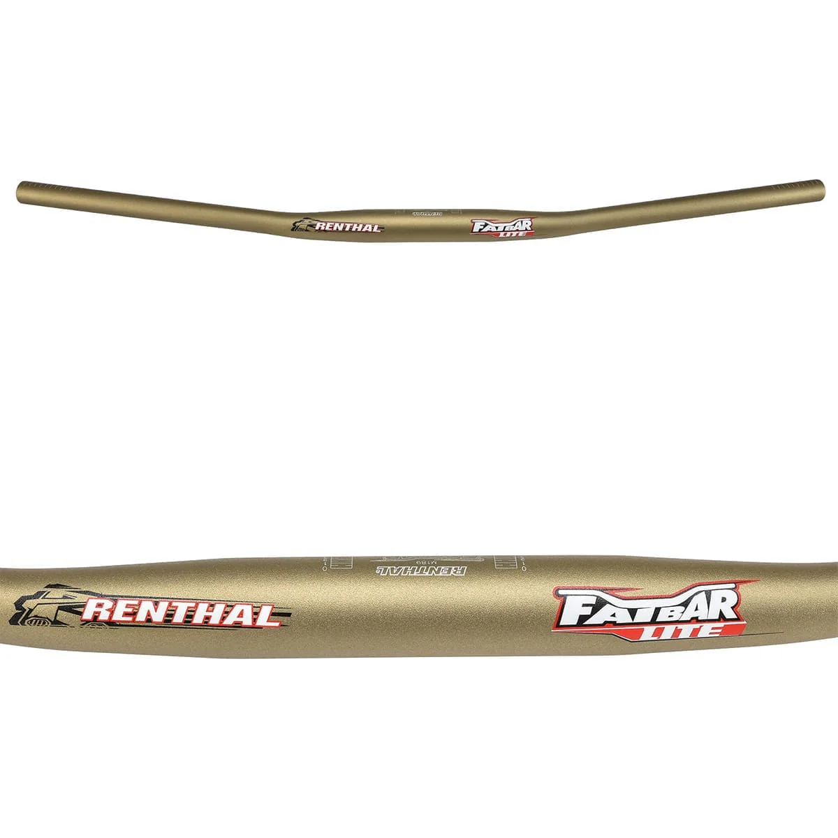 Cintre RENTHAL FATBAR LITE Rise Plat 780mm Or - Image 2