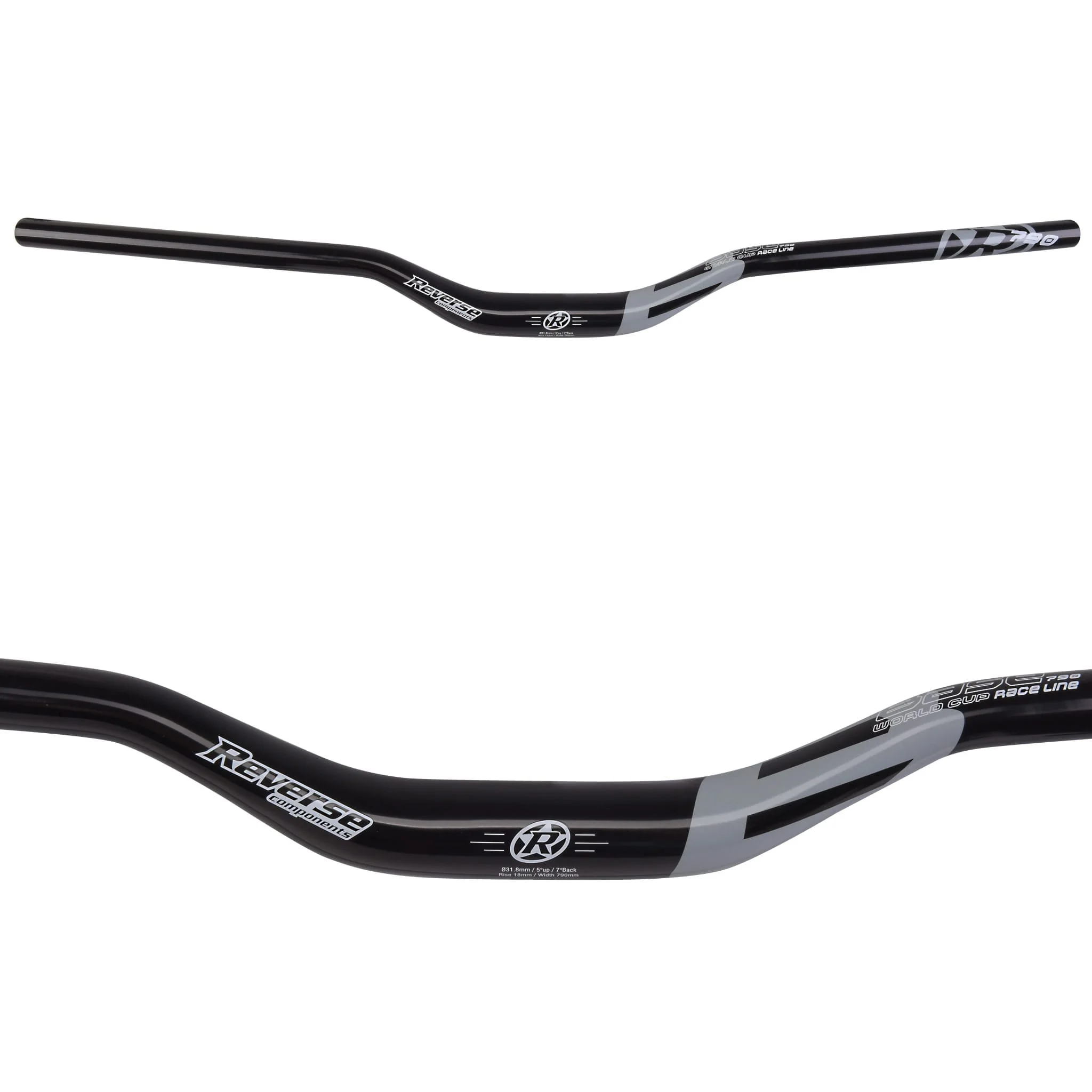 Cintre REVERSE COMPONENTS BASE Rise 35mm 790mm Noir/Orange