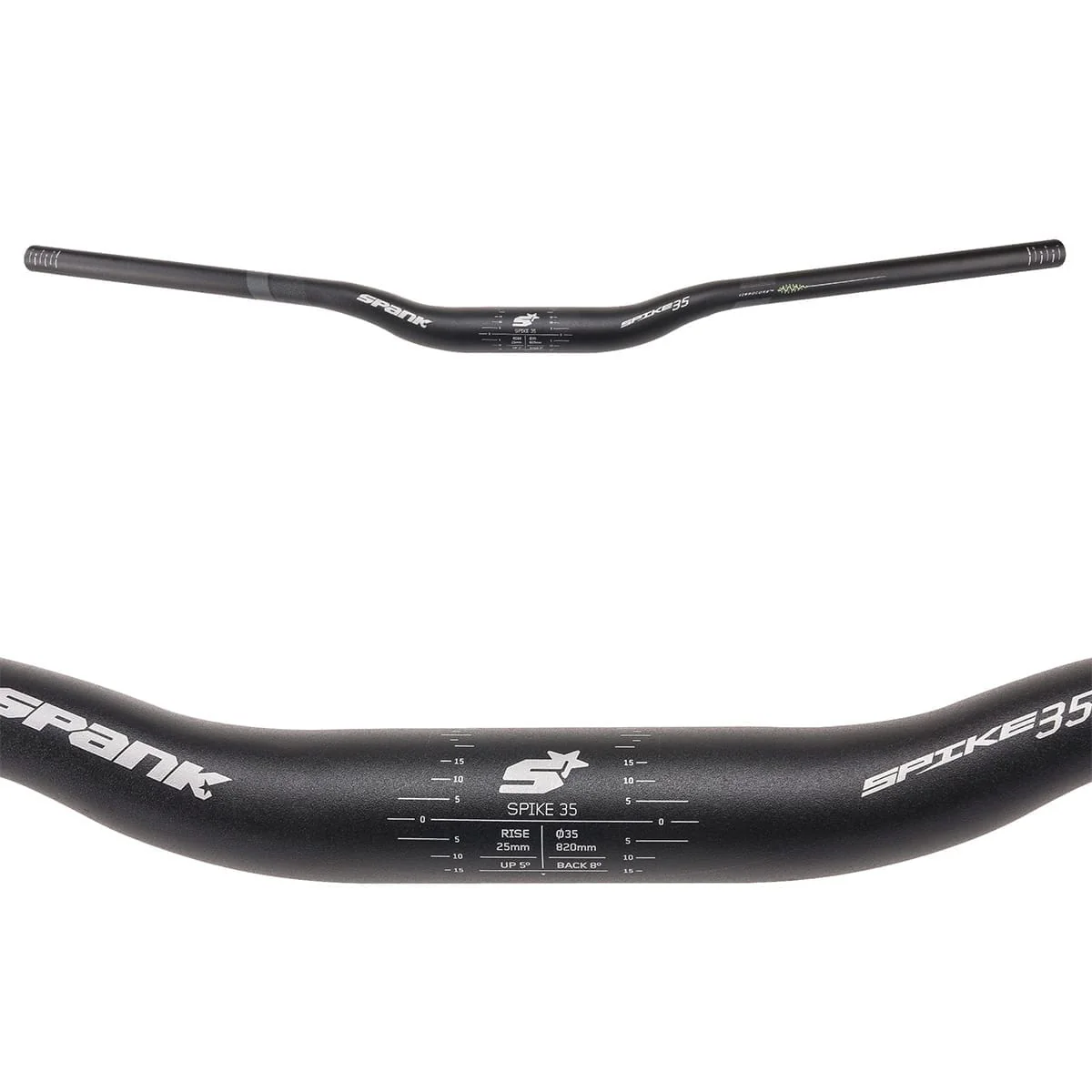 Cintre SPANK SPIKE 35 VIBROCORE Rise 25mm 820mm Noir - Image 3