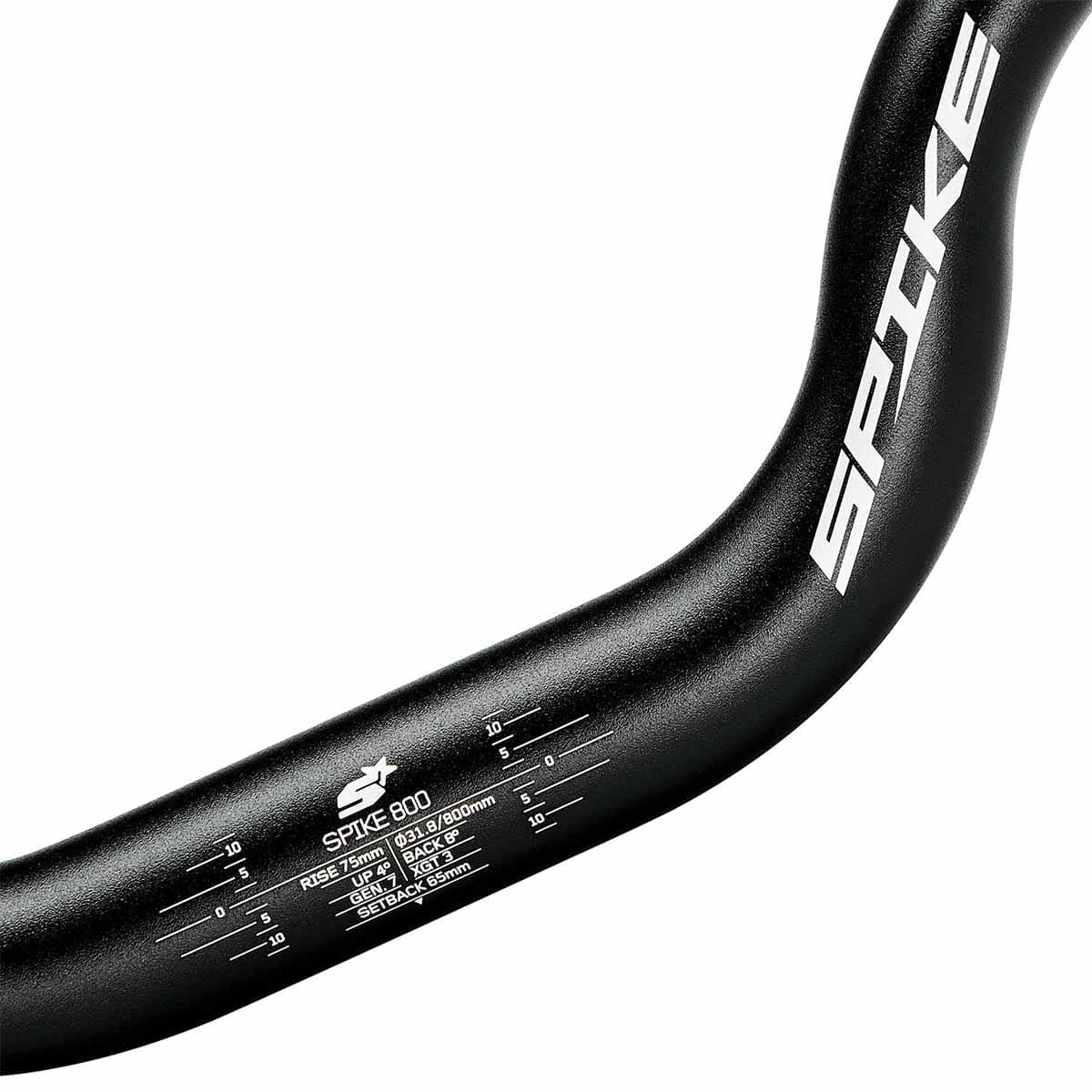 Cintre SPANK SPIKE 800 RACE VIBROCORE Rise 75mm 31.8/800mm Noir / Orange - Image 2
