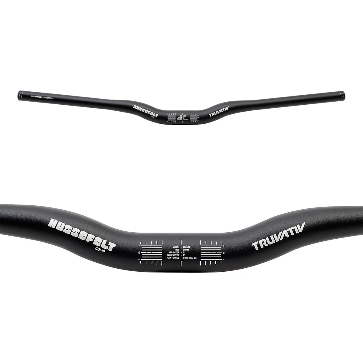 Cintre TRUVATIV HUSSEFELT COMP Rise 20mm 700mm Noir - Image 2