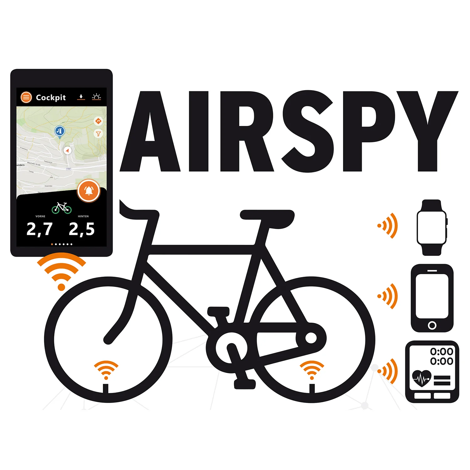 Contrôleur de Pression Digital SKS GERMANY AIRSPY Presta (x2) - Image 6