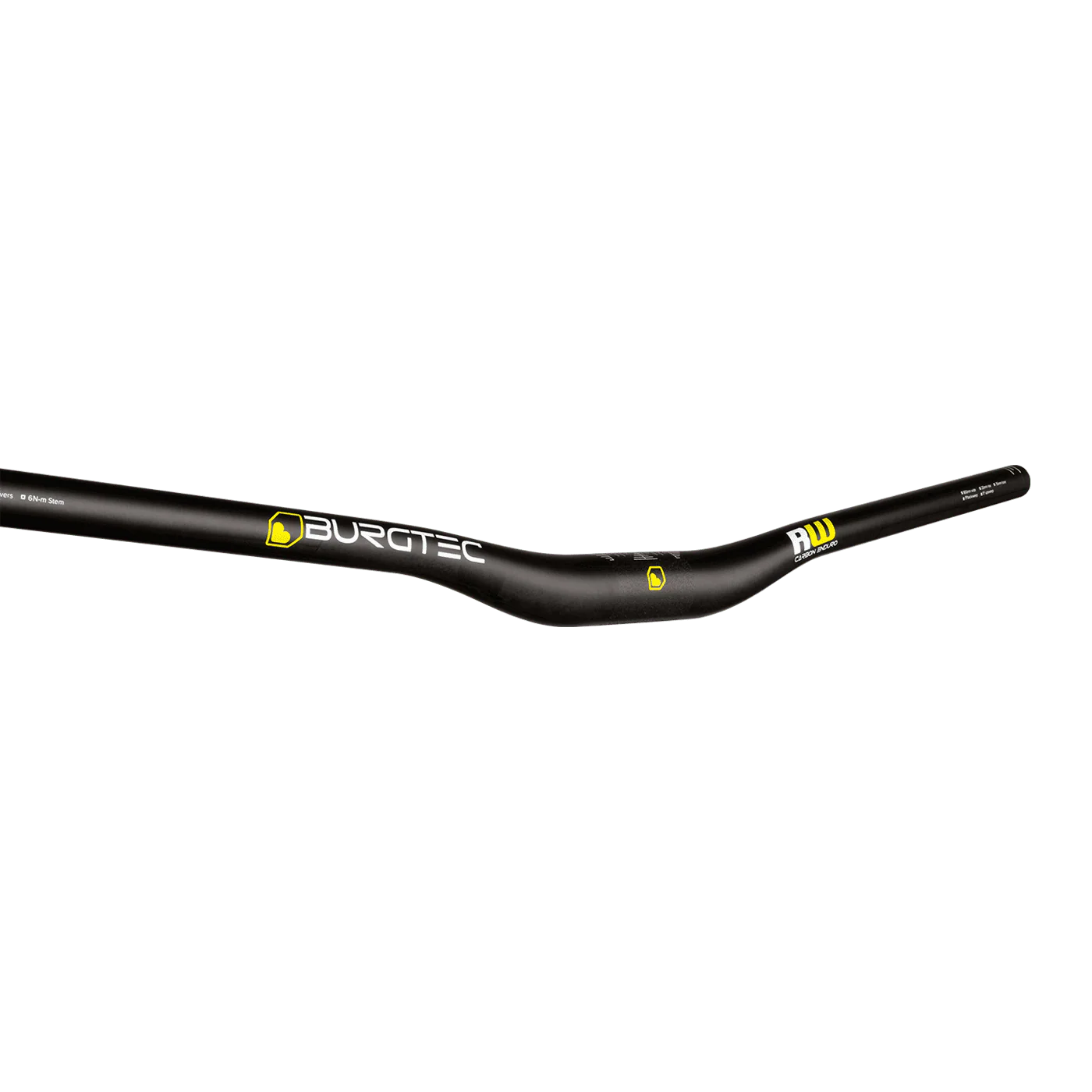 Cintre BURGTEC RIDE WIDE ENDURO Rise 20mm 800mm Noir Carbon