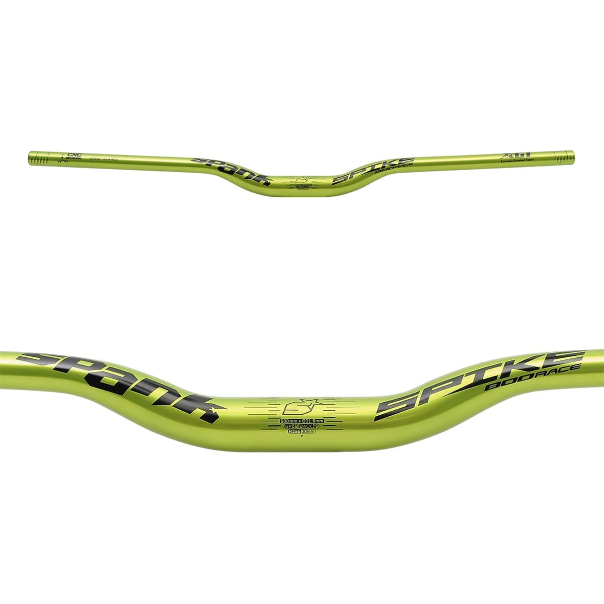 Cintre SPANK SPIKE 800 RACE Rise 30mm 800mm Vert
