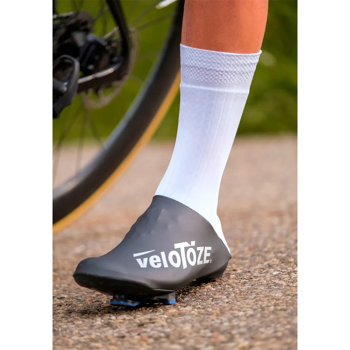 Couvre-Chaussure VELOTOZE AERO Noir/Blanc - Image 3