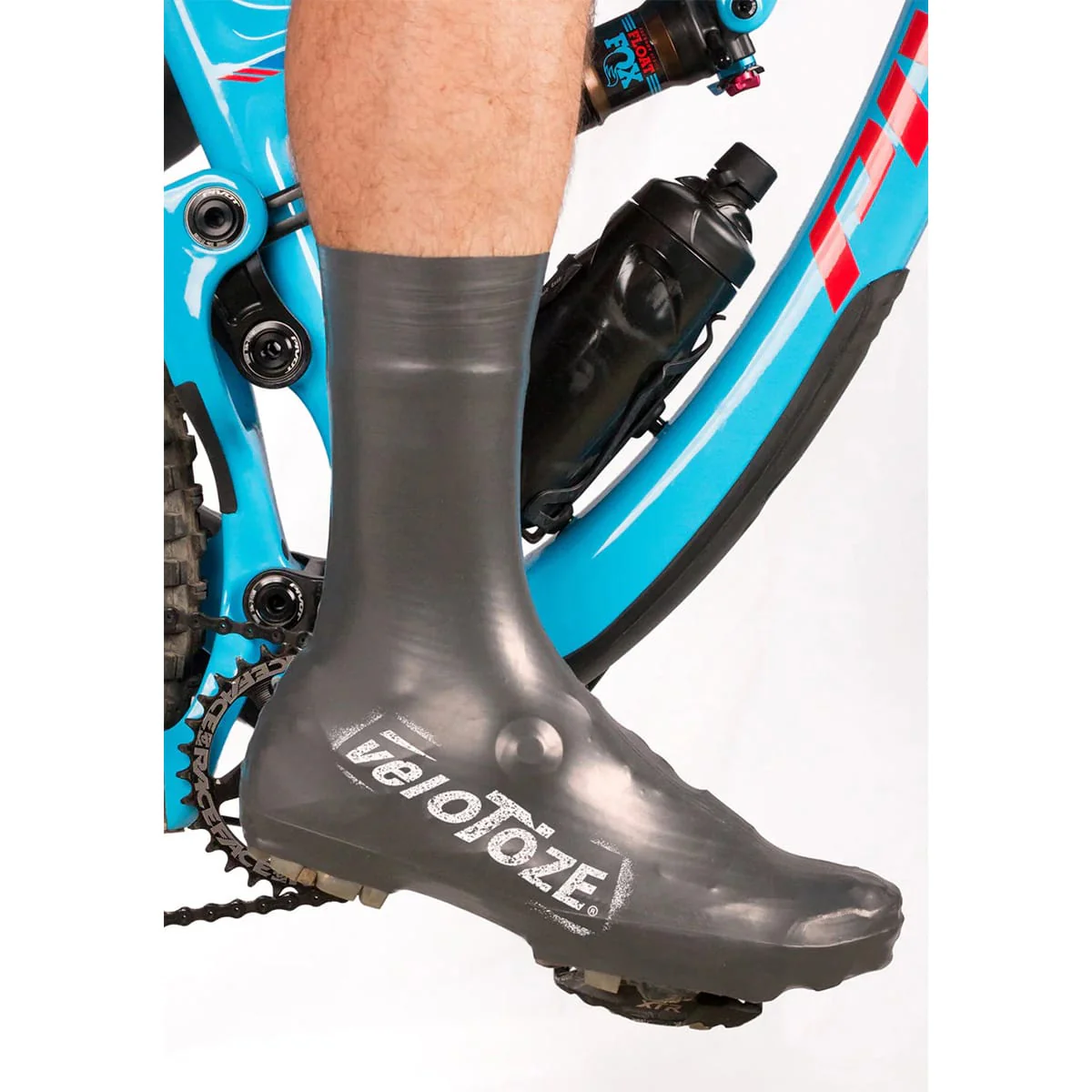 Couvre-Chaussure VELOTOZE HAUTES 2.0 SUPER STRONG Noir/Blanc - Image 3