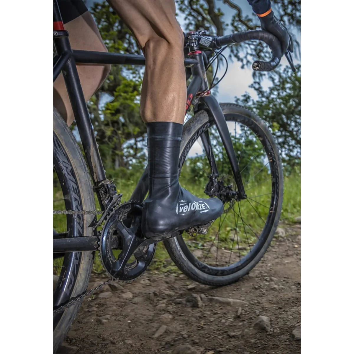 Couvre-Chaussure VELOTOZE HAUTES 2.0 SUPER STRONG Noir/Blanc - Image 4