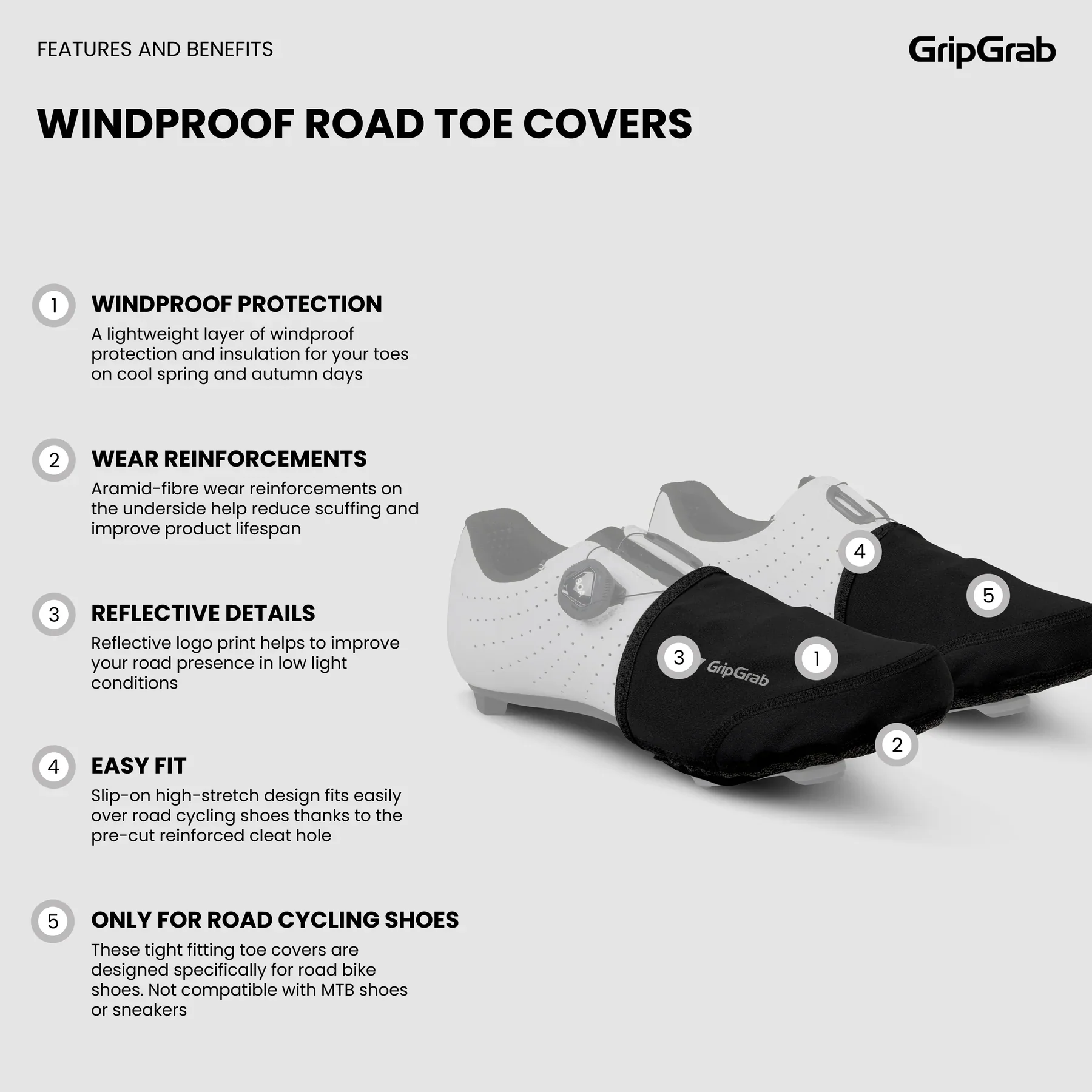 Couvre-Orteils GRIPGRAB WINDPROOF Jaune - Image 7