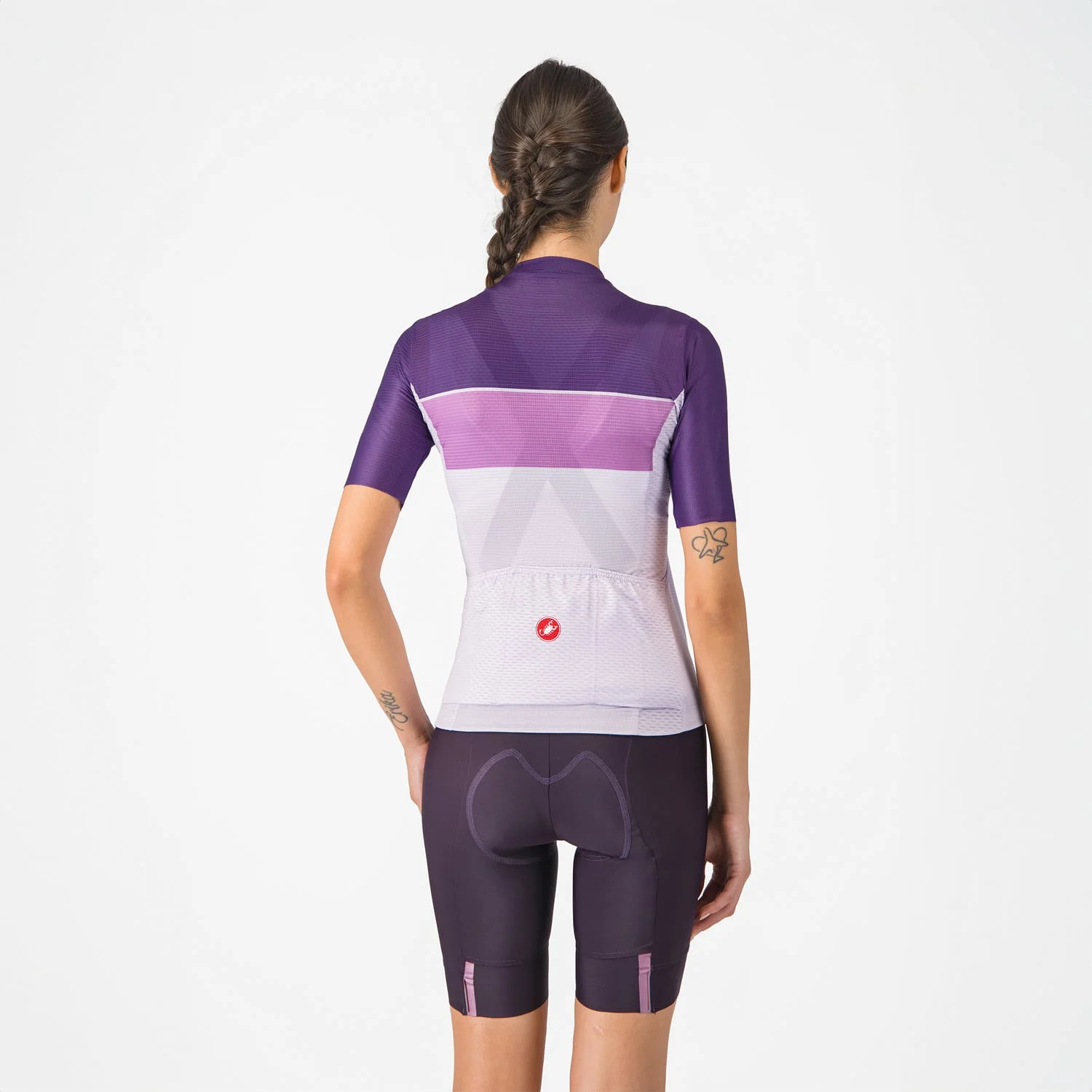 Cuissard Court à Bretelles CASTELLI PRIMA 2 DT Femme Violet Foncé - Image 7