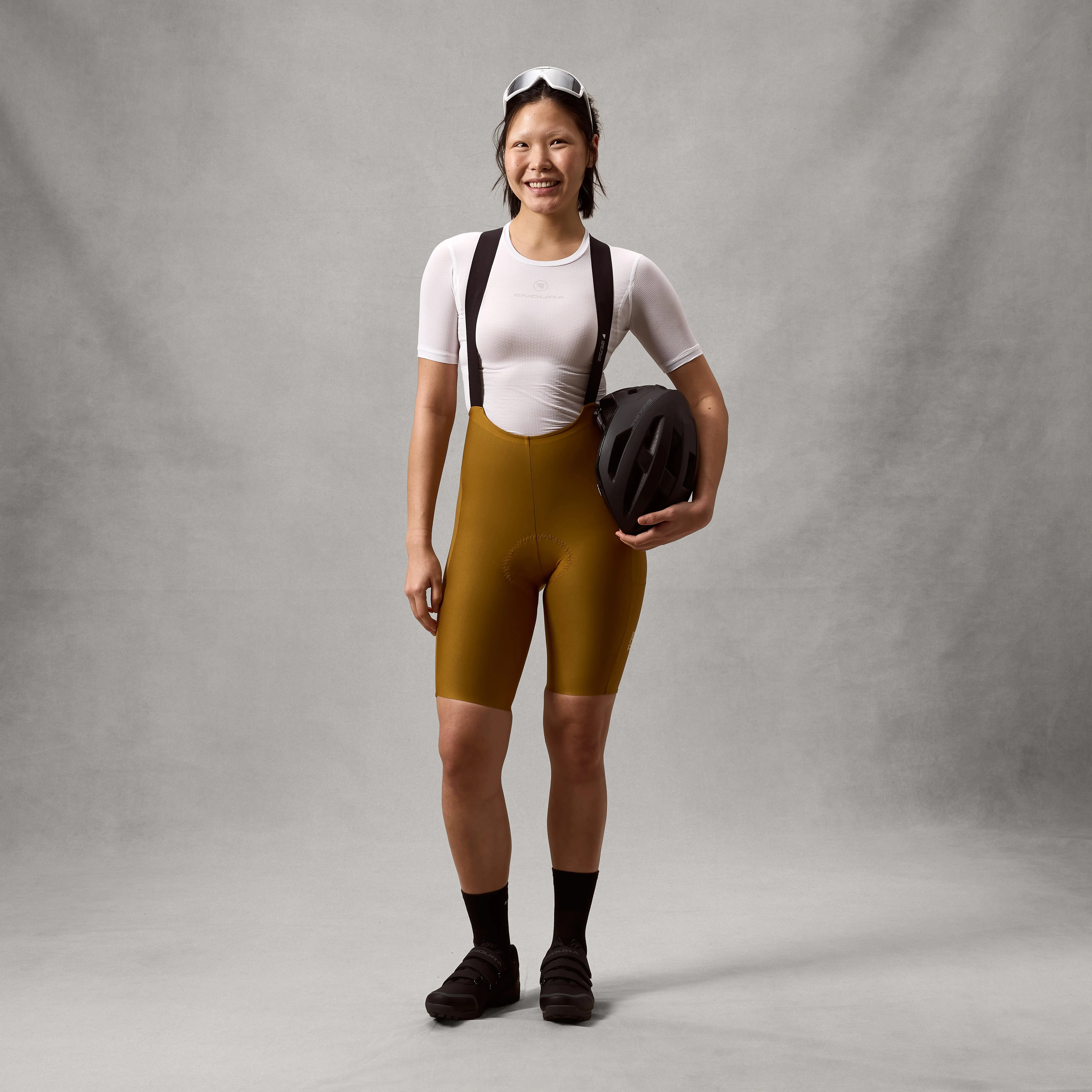 Cuissard Court à Bretelles ENDURA ALLTRACK RIDE Femme Bronze - Image 3