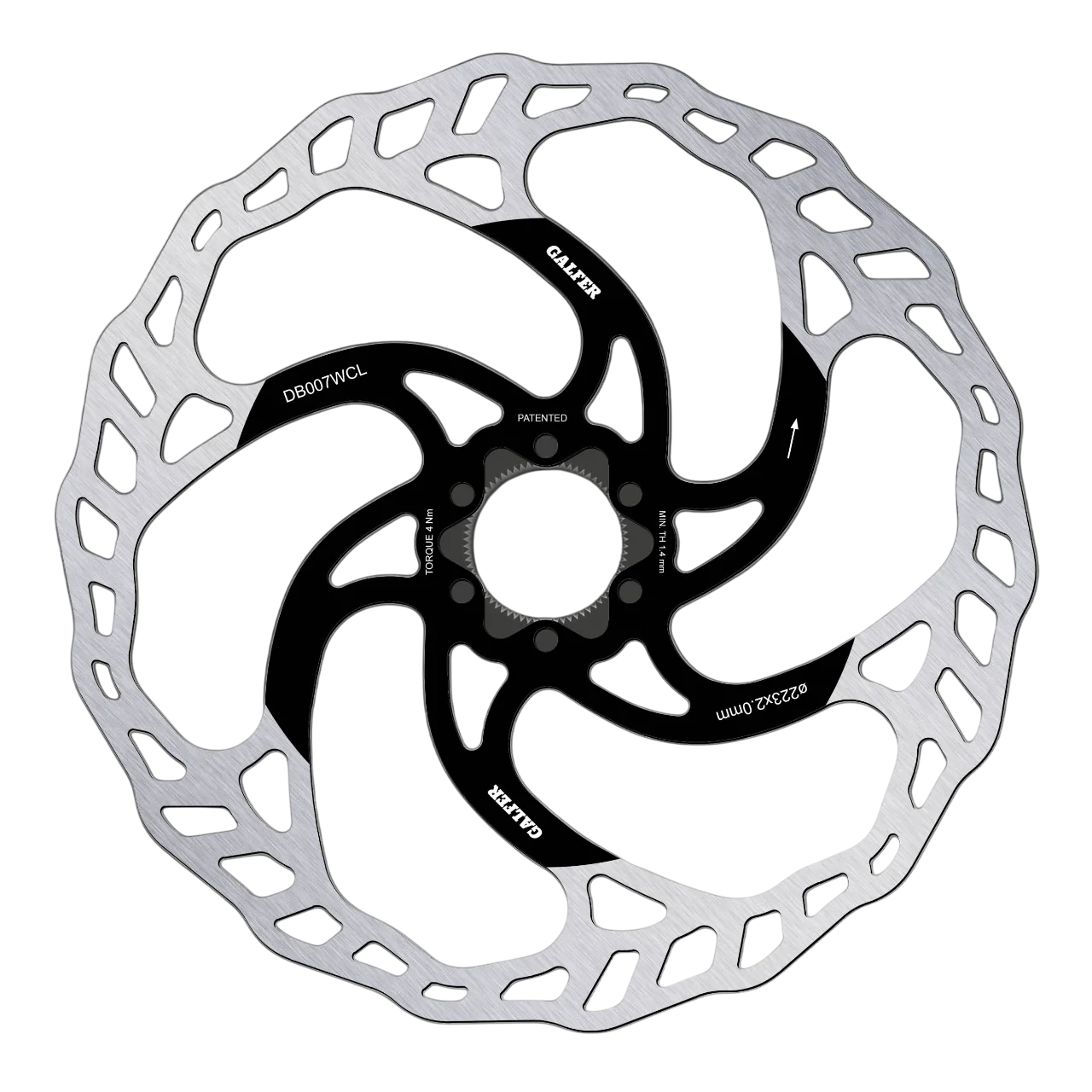 Disque GALFER WAVE 2mm CENTER LOCK