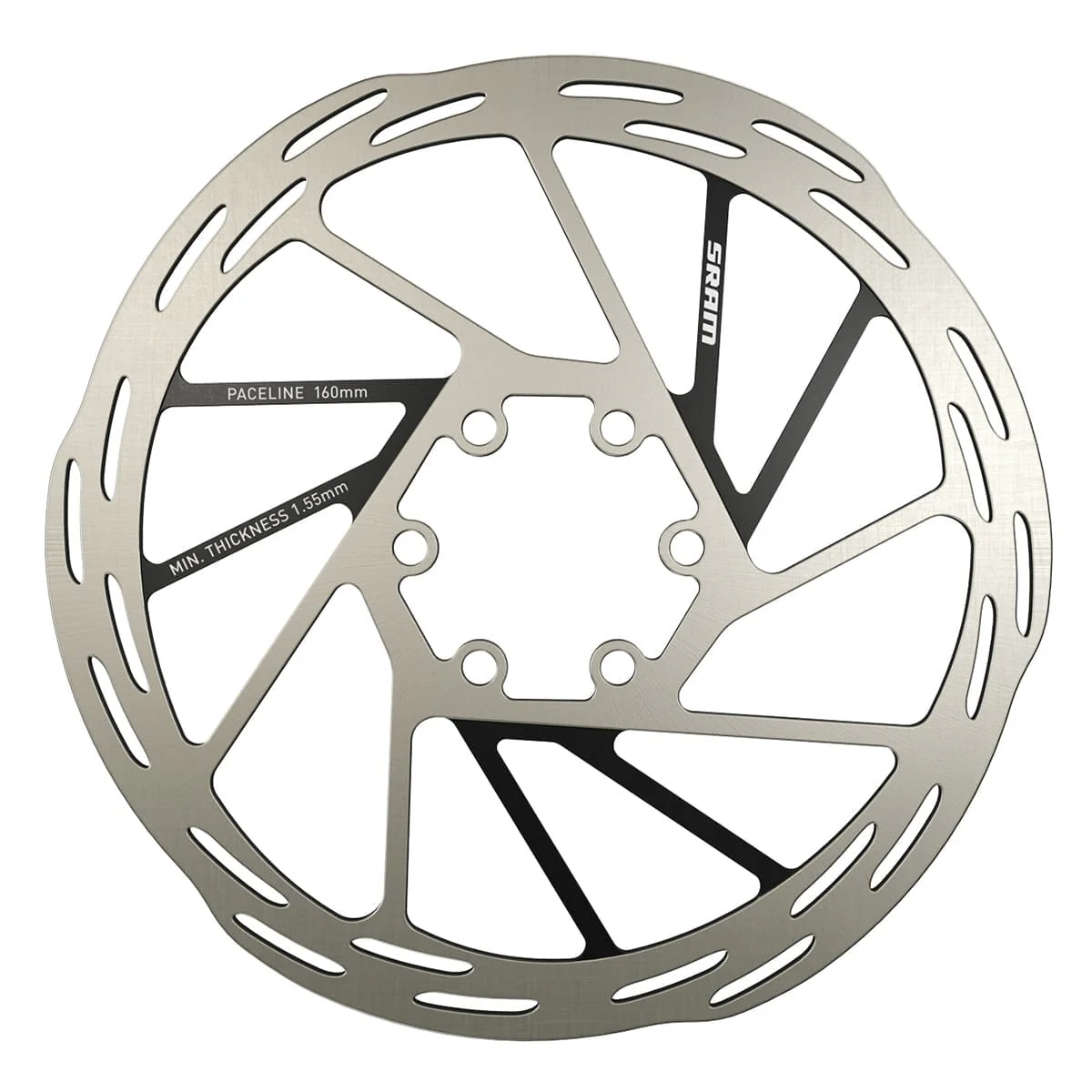 Disque SRAM PACELINE 6 Trous Argent/Noir - Image 3
