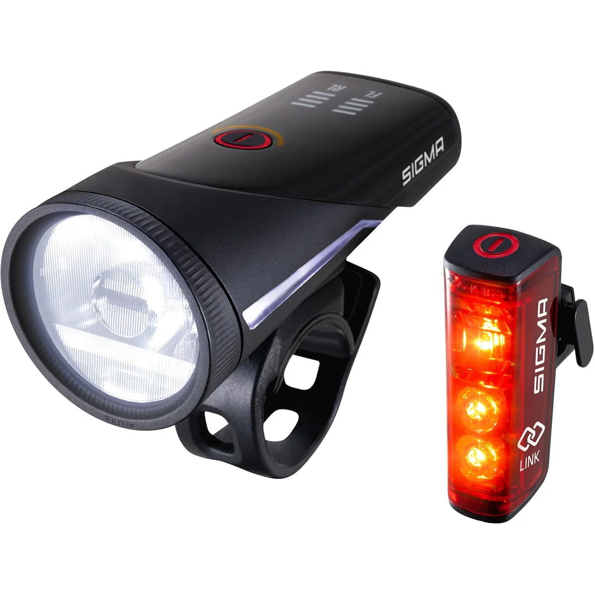 Éclairage Avant et Arrière SIGMA AURA 100 / BLAZE LINK