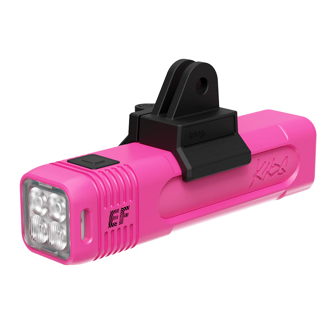 Éclairage Avant KNOG BLINDER PRO 900 Edition Limitée E.F. Pro Cycling Rose - Image 5