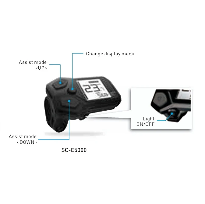 Écran SHIMANO Steps SC-E5000 I-Spec EV - Image 5