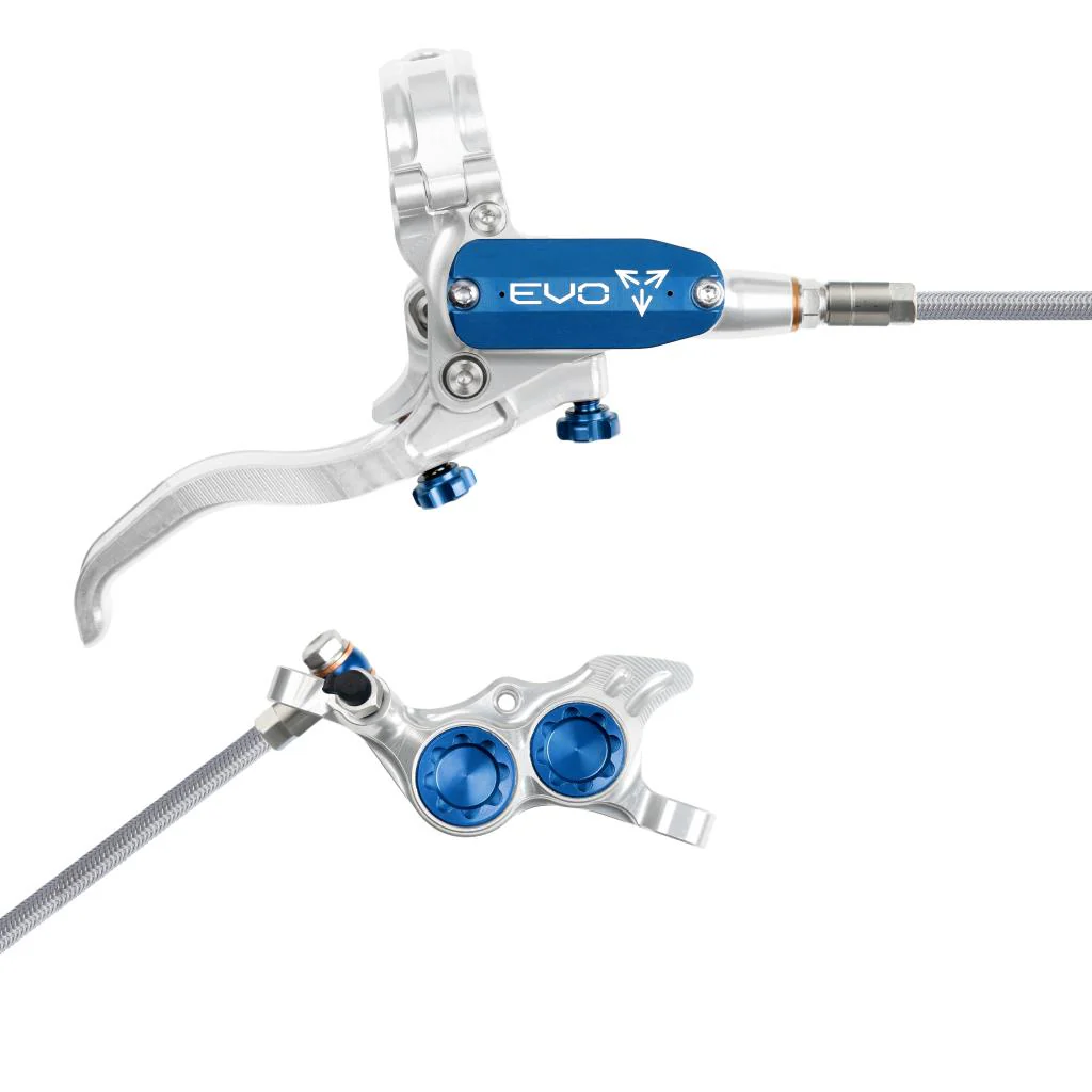 Frein Arrière HOPE TECH 4 EVO TR4 Aviation Argent/Bleu