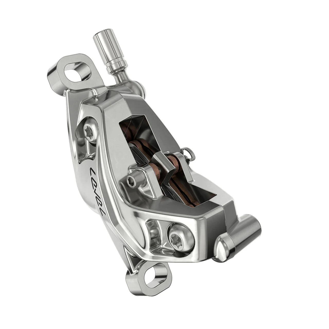 Frein Avant SRAM LEVEL ULTIMATE STEALTH 4 pistons Argent - Image 3