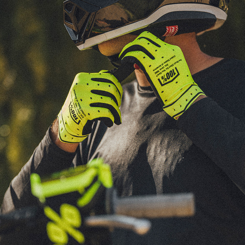 Gants 100% RIDEFIT Jaune - Image 5