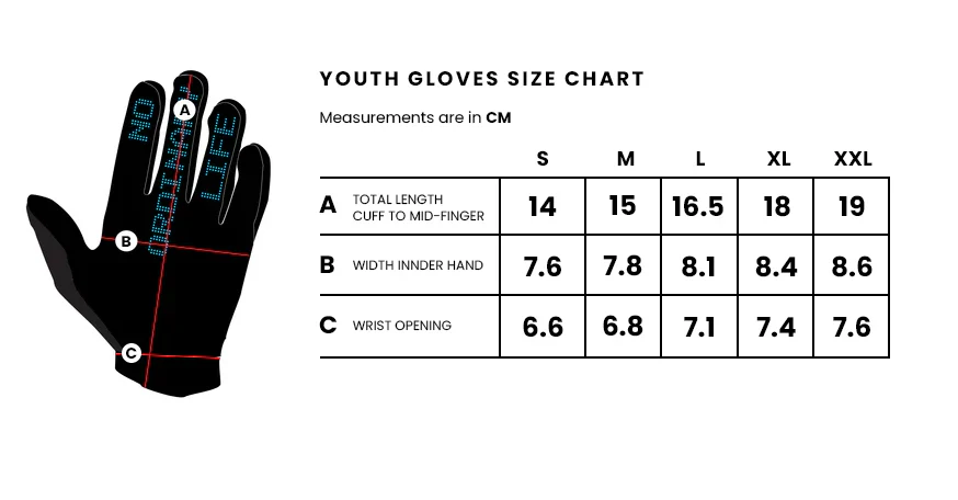 Gants DHARCO GRAVITY Junior ROCKNROLLA Noir - Image 3