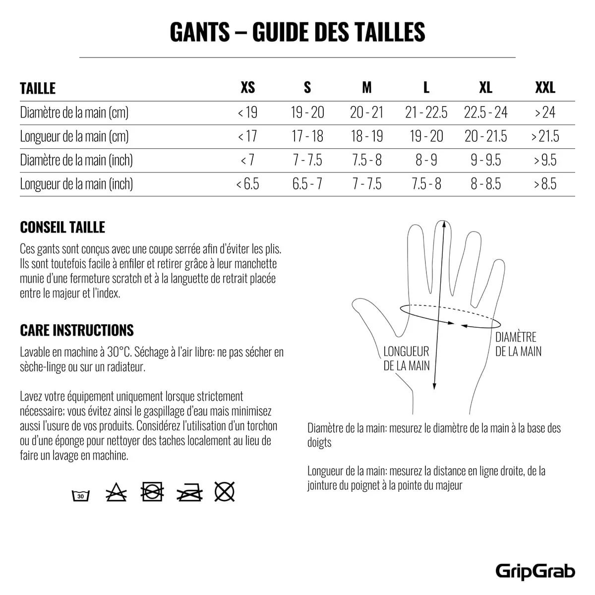 Gants GRIPGRAB RIDE II Mi-Saison Coupe-Vent Noir - Image 2