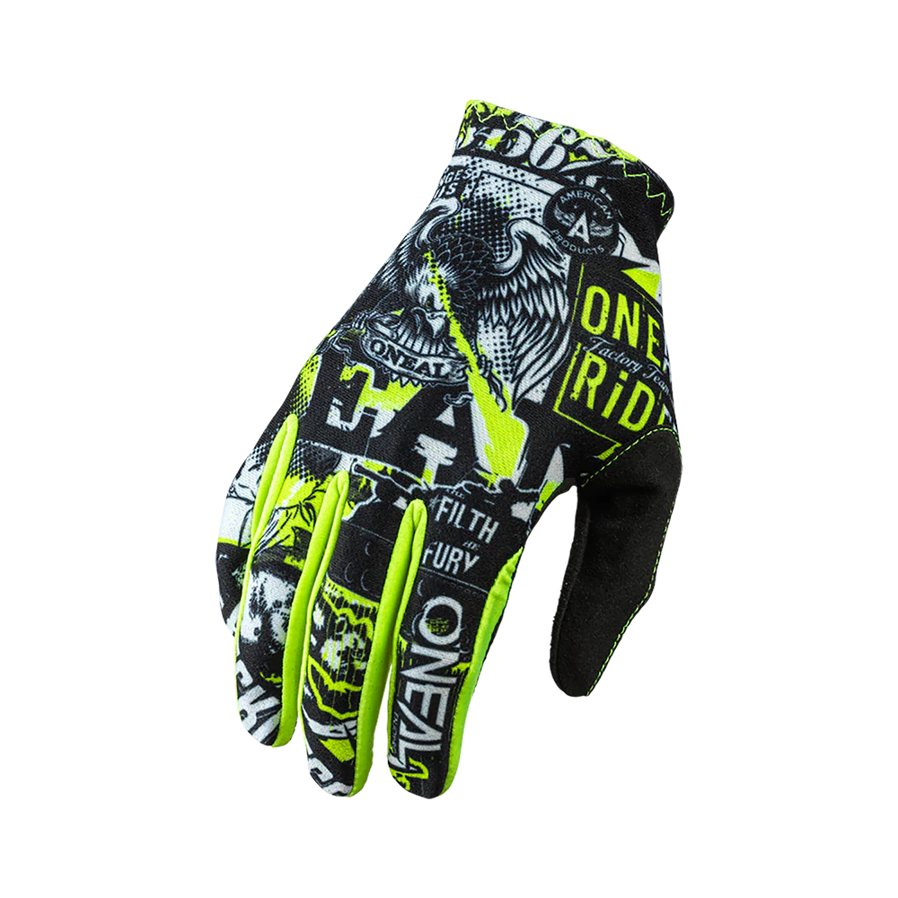 Gants O'NEAL MATRIX ATTACK Noir/Jaune