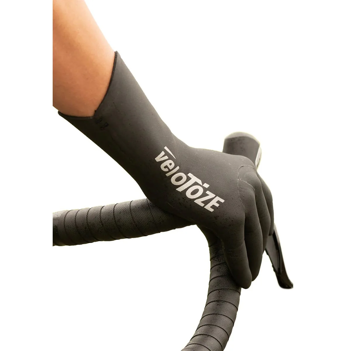 Gants VELOTOZE NÉOPRÈNE Noir/Blanc - Image 3