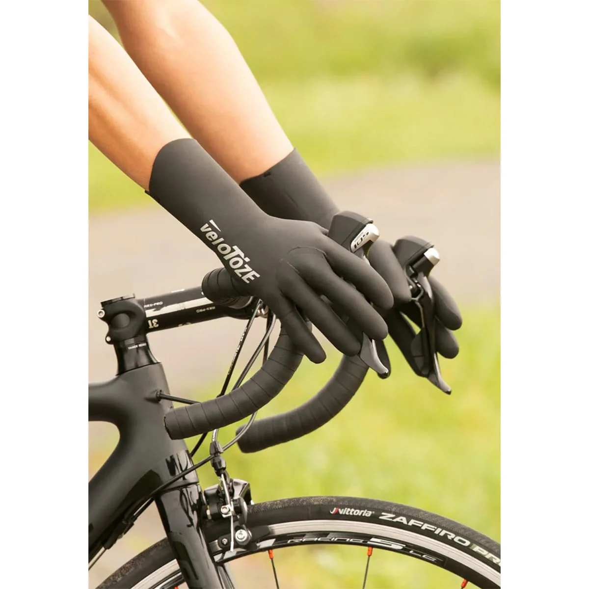 Gants VELOTOZE NÉOPRÈNE Noir/Blanc - Image 5