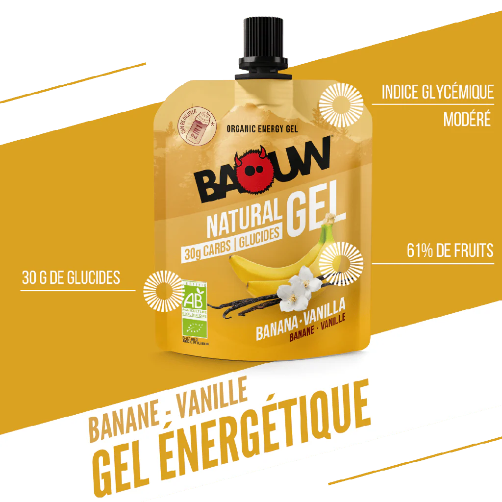 Gel Énergétique BAOUW BIO Banane-Vanille (85g) - Image 8