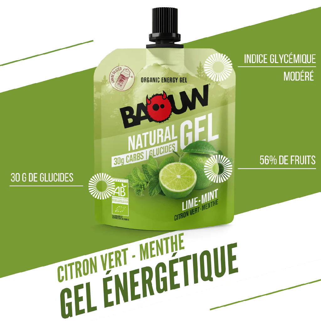 Gel Énergétique BAOUW BIO Citron Vert/Menthe (85g) - Image 8