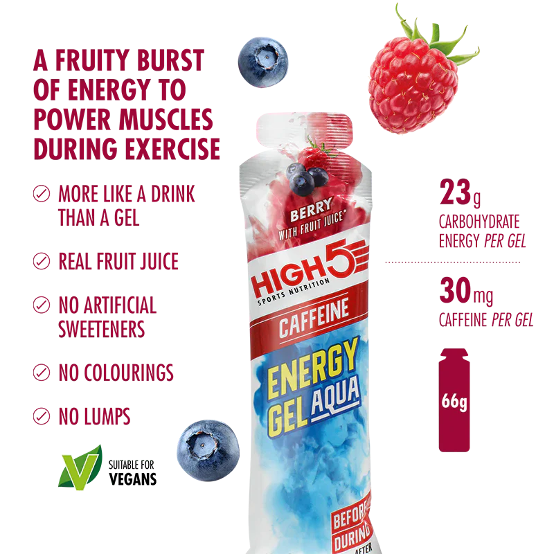 Pack Gel Énergétique HIGH5 ENERGY GEL Aqua (15x 66g) Mix Saveurs - Image 6