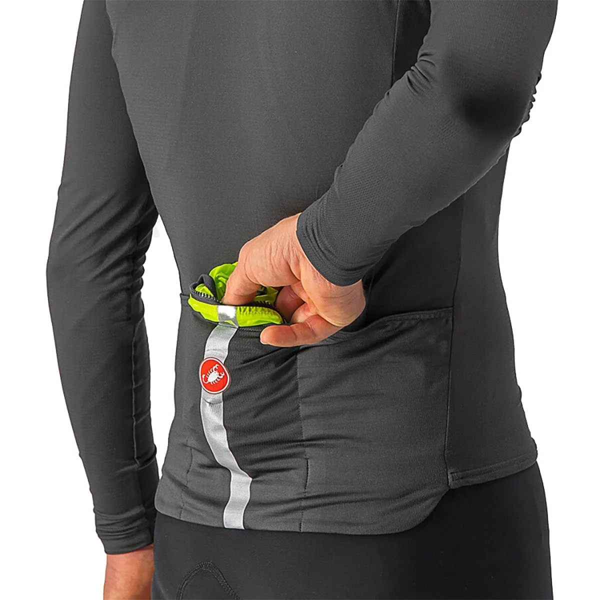 Veste Sans Manches CASTELLI SQUADRA STRETCH Jaune/Gris - Image 5