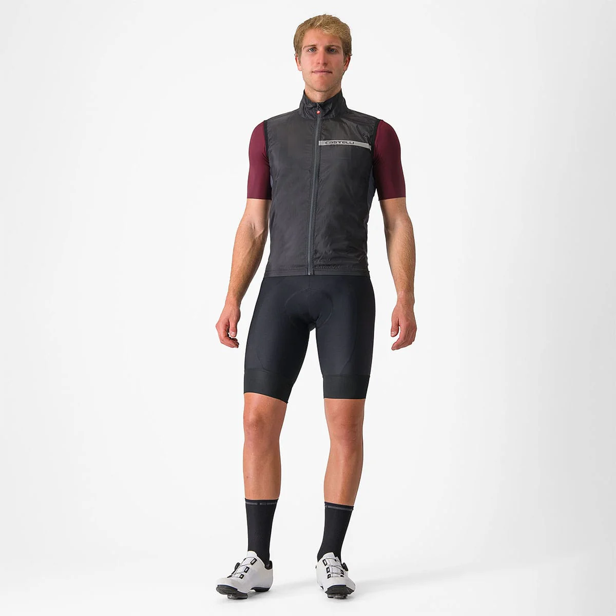 Veste Sans Manches CASTELLI SQUADRA STRETCH Noir/Gris - Image 3