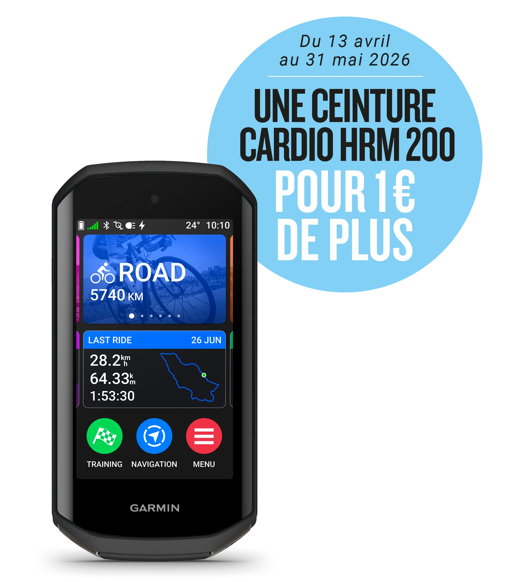 GPS GARMIN EDGE 1050 + Votre Ceinture Cardio GARMIN HRM 200 pour 1€ de plus - Image 2