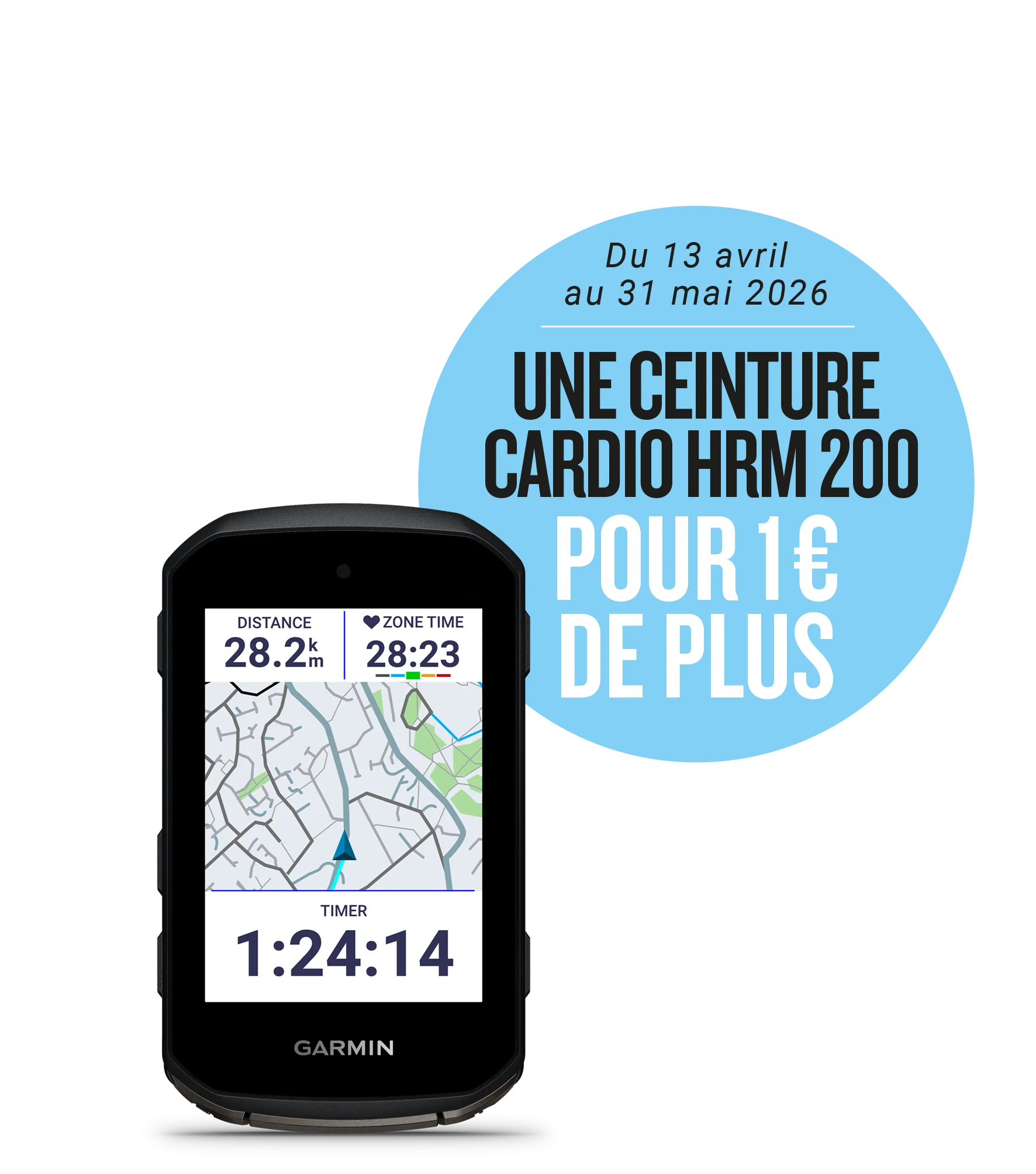 GPS GARMIN EDGE 850 + Votre Ceinture Cardio GARMIN HRM 200 pour 1€ de plus - Image 2
