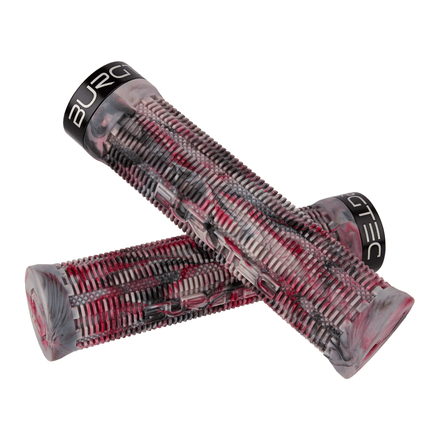 Grips BURGTEC THE BARTENDER PRO GREG MINNAAR SIGNATURE Lock-On Noir/Rouge