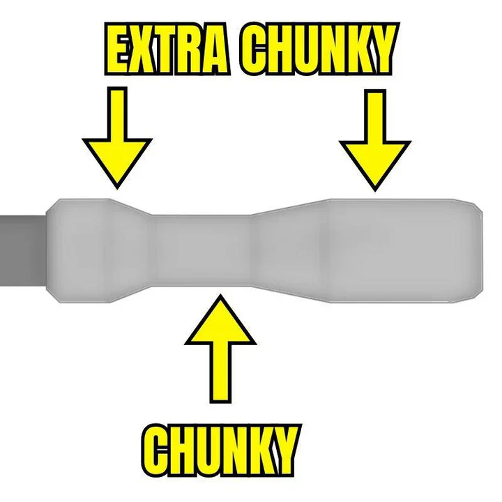 Grips ESI FIT XC (EXTRA CHUNKY/CHUNKY COMBO) 130 mm Orange - Image 4
