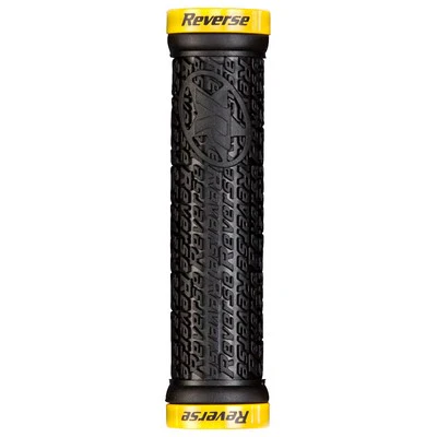 Grips REVERSE COMPONENTS STAMP Lock-On Ø 30mm Noir/Jaune