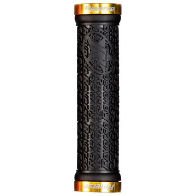 Grips REVERSE COMPONENTS STAMP Lock-On Ø 30mm Noir/Or