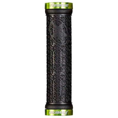 Grips REVERSE COMPONENTS STAMP Lock-On Ø 30mm Noir/Vert