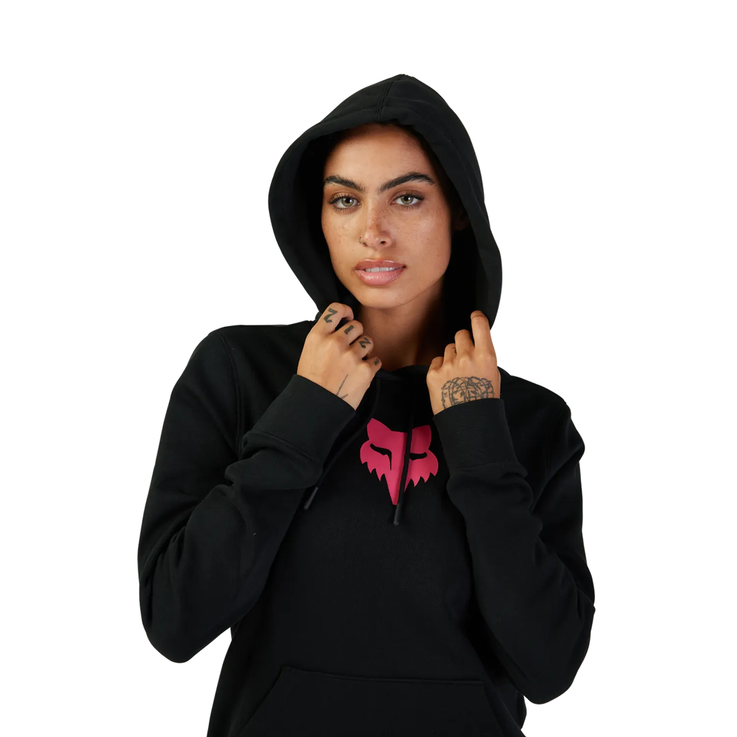Sweat à Capuche FOX HEAD Femme Noir/rose - Image 7