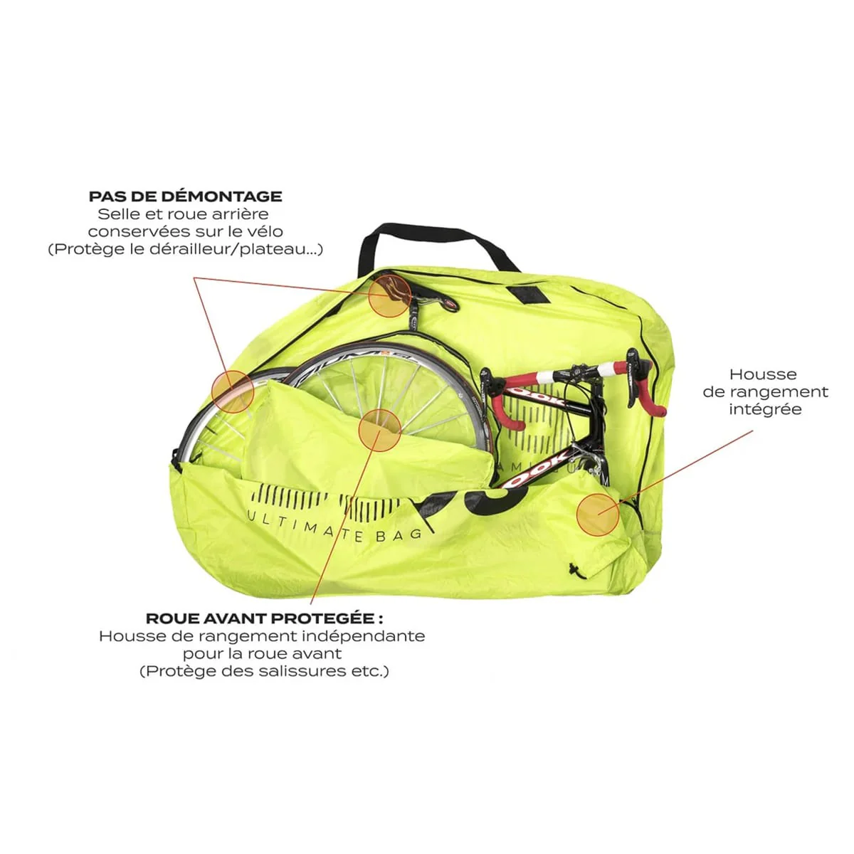 Housse de Vélo Route  BUDS ROADBAG LIGHT Noir - Image 3