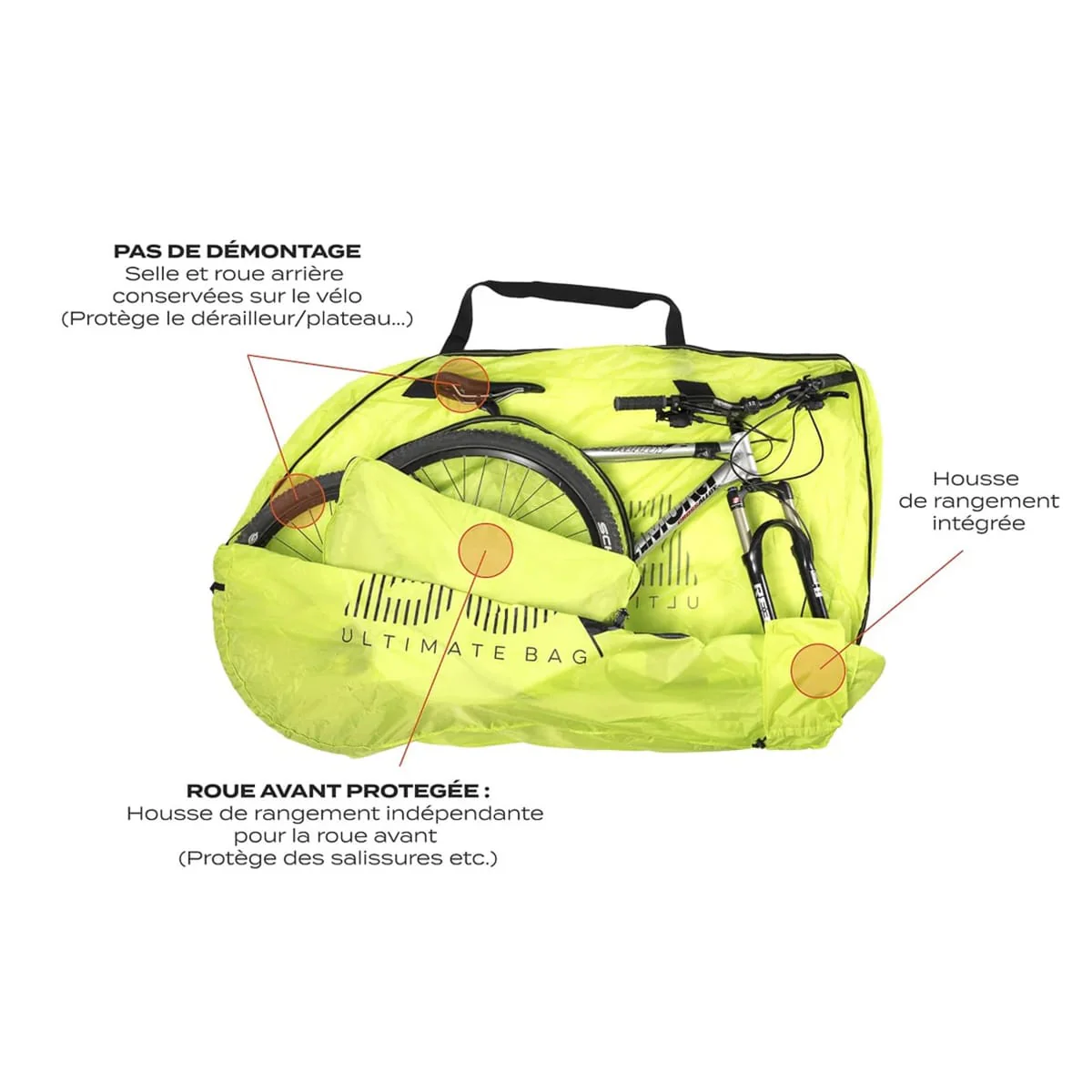 Housse de Vélo VTT BUDS MTBAG LIGHT Noir - Image 3