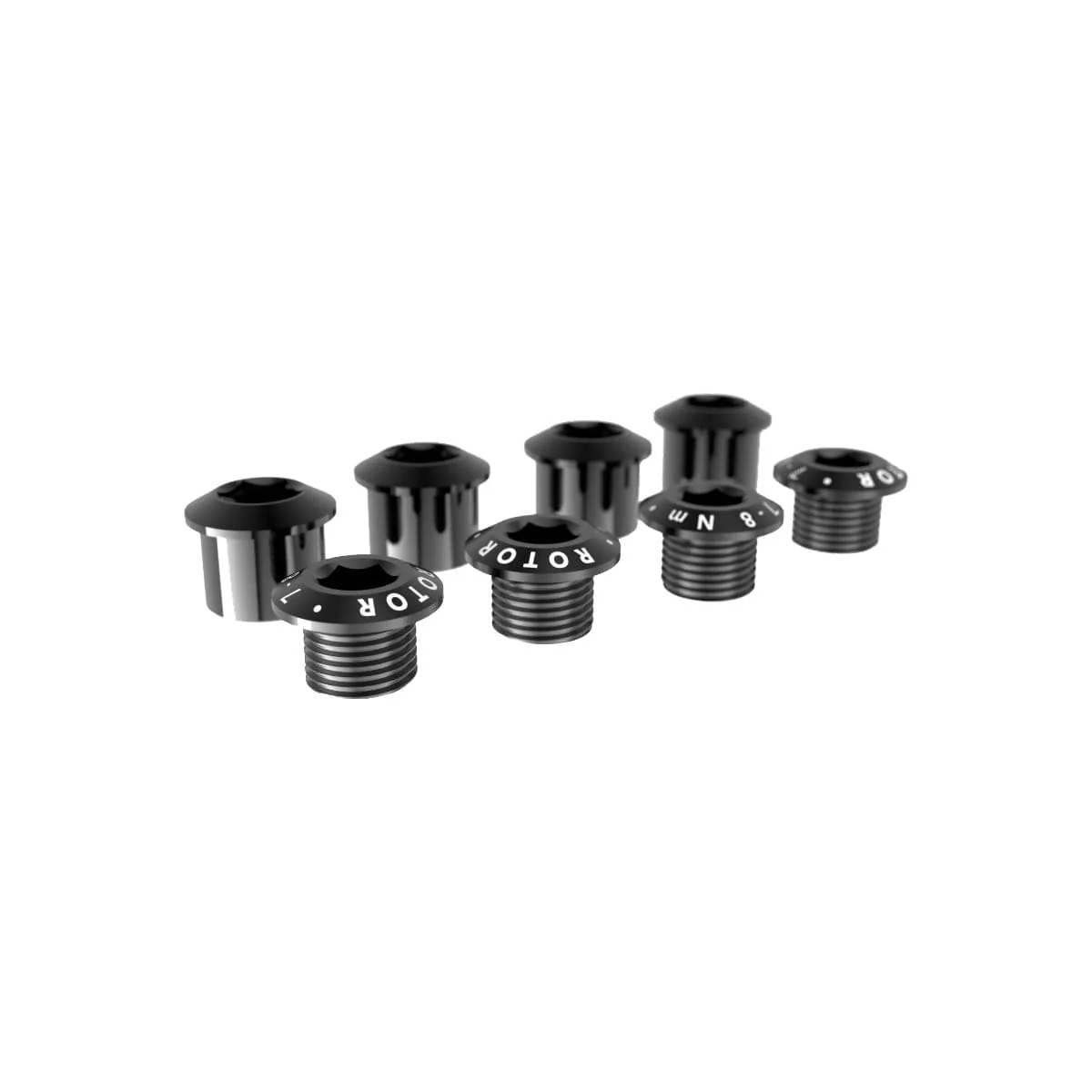 Jeu de vis cheminée ROTOR Pédalier ROAD (4 boulons x2)